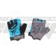 Gloves CROSSER CG-501 short fingers black/blue