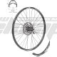 AM WHEEL F 26 X11 BLACK 32H SHIMANO AHBTX505B center lock BLACK SPOKES + Rotor ASMRT10M 180 MM