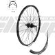 AM  WHEEL R 27.5 X6 BLACK 32H EYELETS SHIMANO AFHM475BZLL QR DISC CASS BLACK SPOKES  decals X design