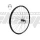 AM WHEEL F 28 X6 BLACK 32H EYELETS SHIMANO AHBTX505B center lock BLACK SPOKES