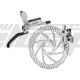 Front aluminum disc brake. Tektro Draco HYDR H850 R160 WHITE