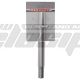 Alum seat peg. 25.4x300mm SP501 gray