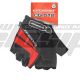 GLOVES CROSSER CG-512 SHORT FINGER black/ red M