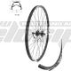 AM WHEEL F 28 X6 BLACK 32H EYELETS SHIMANO AHBTX505B center lock BLACK SPOKES