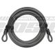 Bike lock rope 10m AXA DOUBLE LOOP black