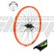 AM  WHEEL R 27.5 X18 ORANGE 059/25199 32H EYELETS SHIMANO AFHM475BZLL QR DISC CASS BLACK SPOKES