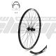 AM WHEEL R 26 X11 BLACK 32H EYELETS SHIMANO AFHTX5058BZB QR DICS CASS center lock BLACK SPOKES