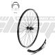 AM WHEEL R 27.5 X11 BLACK 32H EYELETS SHIMANO AFHTX5058BZB QR DISC CASS center lock BLACK SPOKES