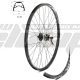 AM  WHEEL F 26 X6 BLACK 32H EYELETS SHIMANO AHBM475BL QR DISC BLACK SPOKES+Rotor SM-RT26M 180 MM