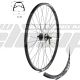 AM  WHEEL F 28 X6 BLACK 32H EYELETS SHIMANO AHBM475BL QR DISC BLACK SPOKES+Rotor SM-RT26M 180 MM