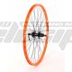 AM WHEEL R 27.5 X6 ORANGE 059/25199 32H EYELETS SHIMANO AFHM475BZLL QR DISC CASS BLACK SPOKES