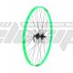 AM  WHEEL F 29 X6 GREEN 059/50676 32H EYELETS SHIMANO AHBM475BL QR DISC BLACK SPOKES