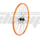 AM  WHEEL F 29 X6 ORANGE 059/25199 32H EYELETS SHIMANO AHBM475BL QR DISC BLACK SPOKES