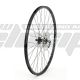 AM  WHEEL F 28 X6 BLACK 32H EYELETS PROMAX DB602EF QR DISC BLACK SPOKES+Rotor SM-RT26M 180 MM