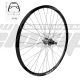 AM WHEEL R 28 X6 BLACK 36H EYELETS JYD142 SILVER QR DISC CASS BLACK SPOKES