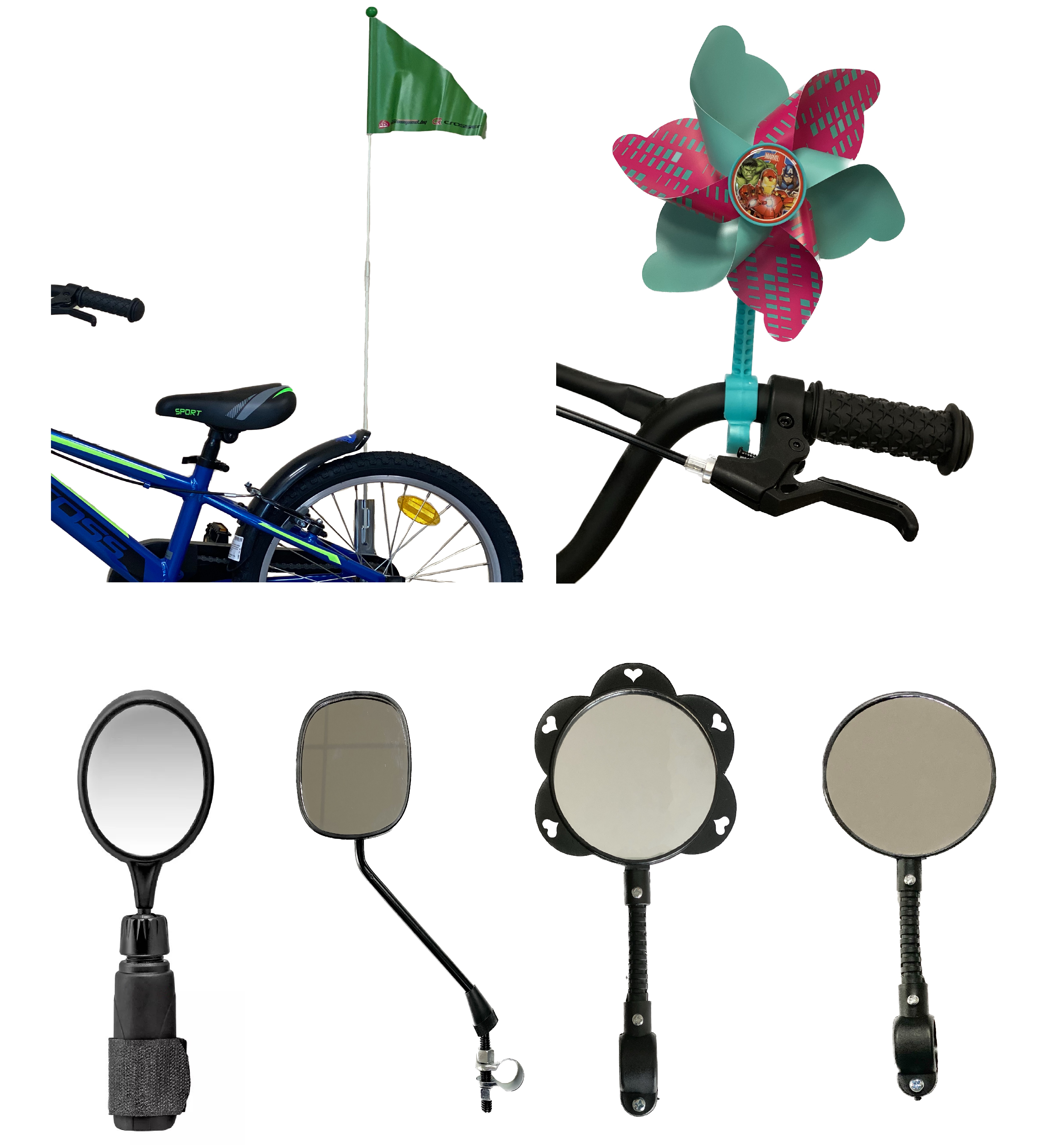 New models of mirrors and children's accessories