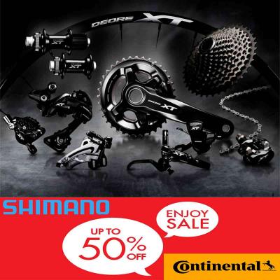 Equip your bike with top class SHIMANO / CONTINENTAL components