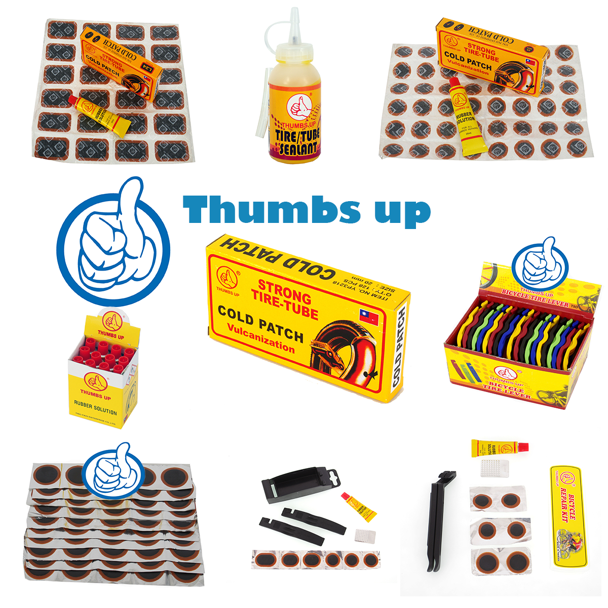 New products THUMBS UP - Bicycle tire repair kits